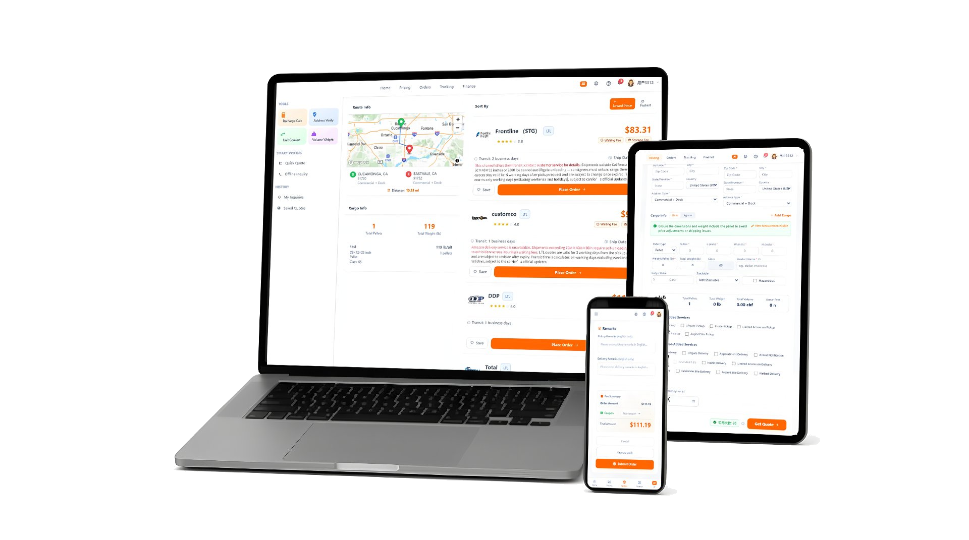 SDD Freight TMS platform